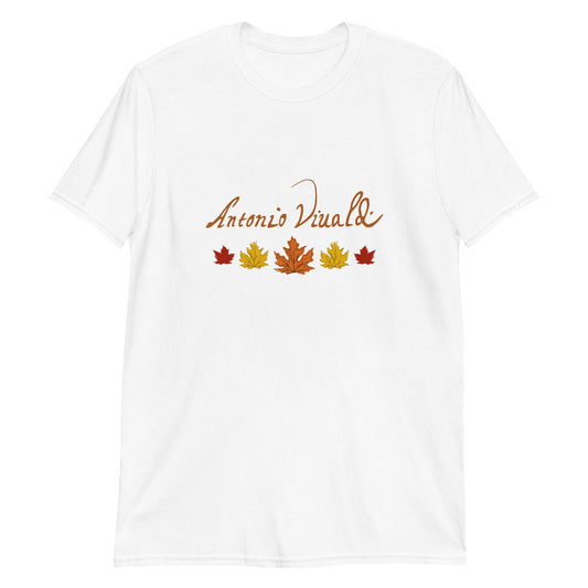 Vivaldi Autumn T-Shirt, Fall Leaves Shirt, Four Seasons T-Shirt, T-Shirt for Music Lovers, Classical Music Shirt, Music Teacher Gift