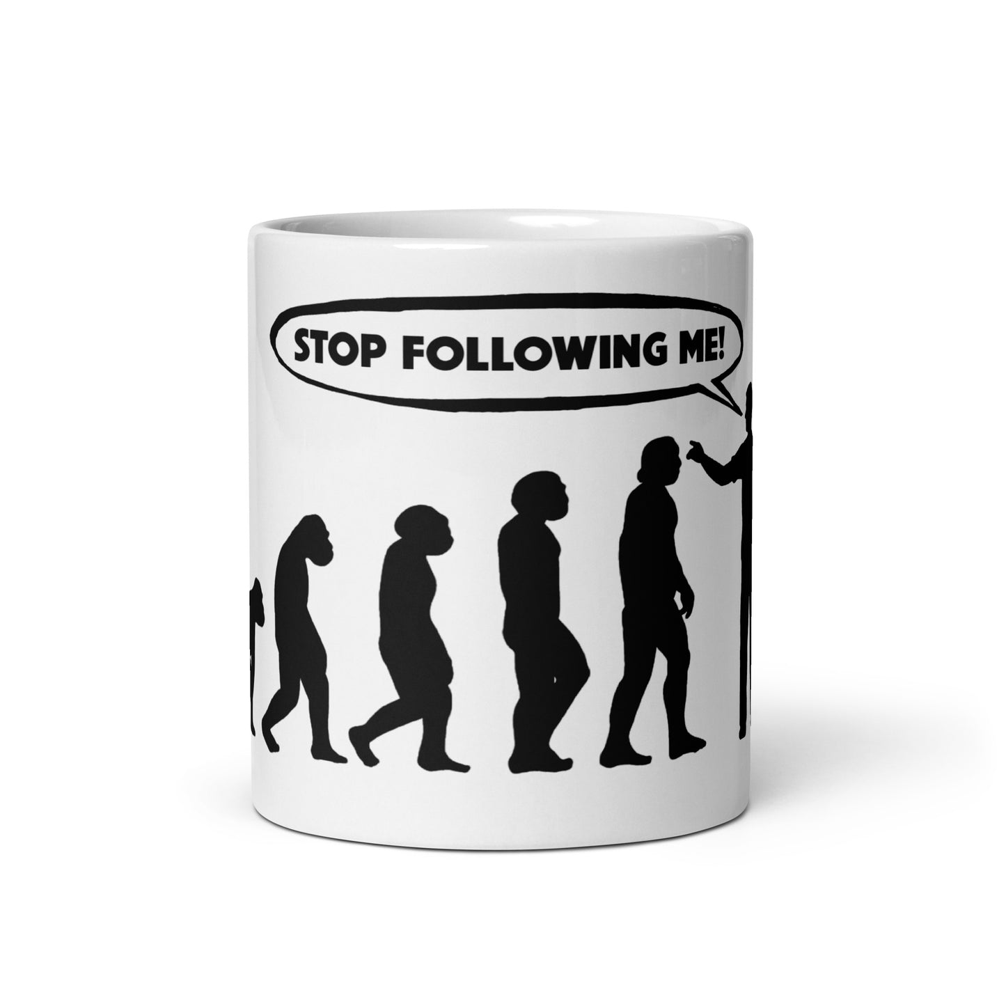 Evolution Mug, Stop following me Mug, Funny Mug, Science Mug, Funny Graphic Mug