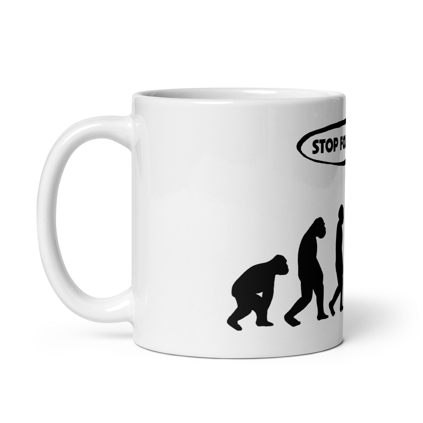 Evolution Mug, Stop following me Mug, Funny Mug, Science Mug, Funny Graphic Mug